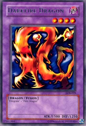 Darkfire Dragon [LOB-019] Rare | The Time Vault CA