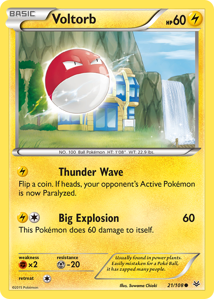 Voltorb (21/108) [XY: Roaring Skies] | The Time Vault CA