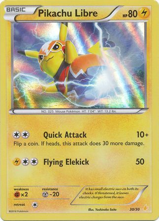 Pikachu Libre (30/30) [XY: Trainer Kit 3 - Pikachu Libre] | The Time Vault CA