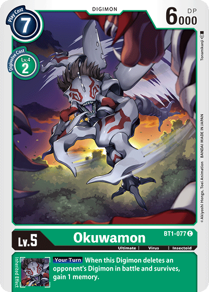 Okuwamon [BT1-077] [Release Special Booster Ver.1.0] | The Time Vault CA