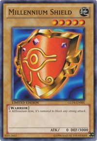 Millennium Shield [GLD4-EN001] Common | The Time Vault CA