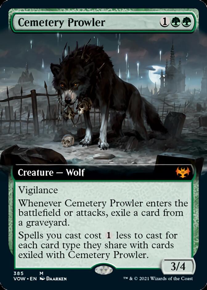 Cemetery Prowler (Extended) [Innistrad: Crimson Vow] | The Time Vault CA