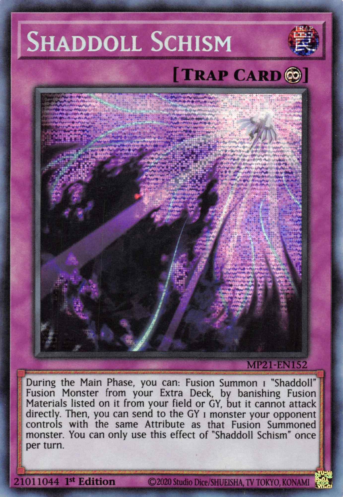 Shaddoll Schism [MP21-EN152] Prismatic Secret Rare | The Time Vault CA