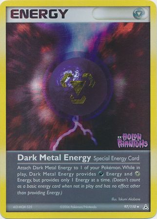 Dark Metal Energy (97/110) (Stamped) [EX: Holon Phantoms] | The Time Vault CA