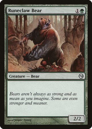 Runeclaw Bear [Duels of the Planeswalkers] | The Time Vault CA