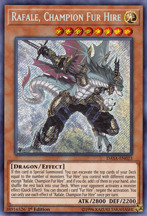 Rafale, Champion Fur Hire [DASA-EN023] Secret Rare | The Time Vault CA