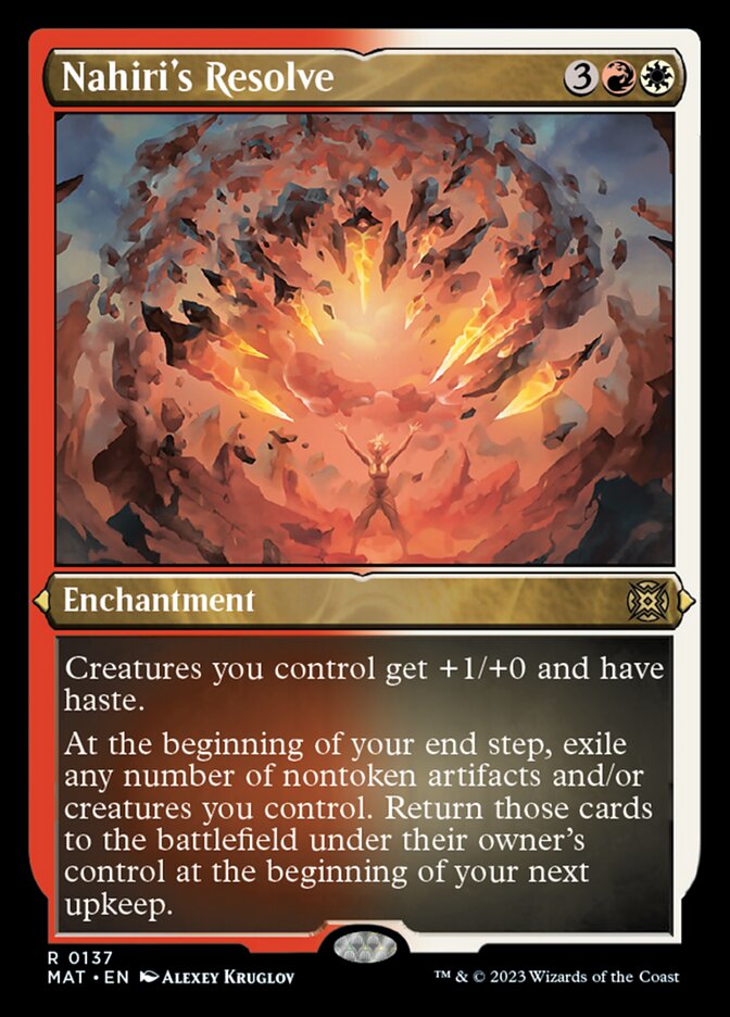 Nahiri's Resolve (Foil Etched) [March of the Machine: The Aftermath] | The Time Vault CA