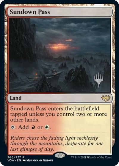 Sundown Pass (Promo Pack) [Innistrad: Crimson Vow Promos] | The Time Vault CA