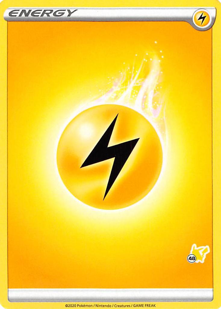 Lightning Energy (Pikachu Stamp #48) [Battle Academy 2022] | The Time Vault CA