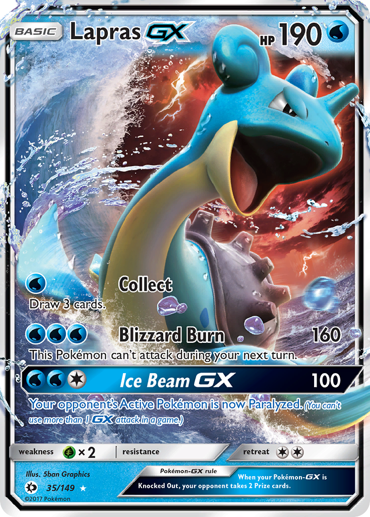 Lapras GX (35/149) [Sun & Moon: Base Set] | The Time Vault CA