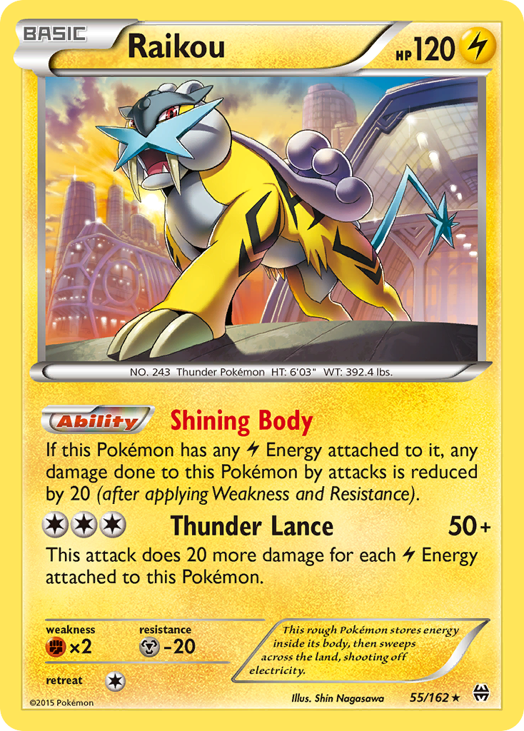 Raikou (55/162) [XY: BREAKthrough] | The Time Vault CA