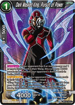 Dark Masked King, Pursuit of Power (Common) [BT13-147] | The Time Vault CA
