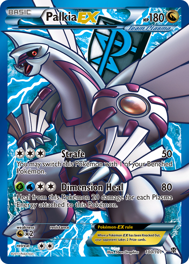 Palkia EX (100/101) [Black & White: Plasma Blast] | The Time Vault CA