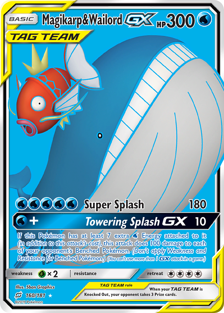 Magikarp & Wailord GX (160/181) [Sun & Moon: Team Up] | The Time Vault CA