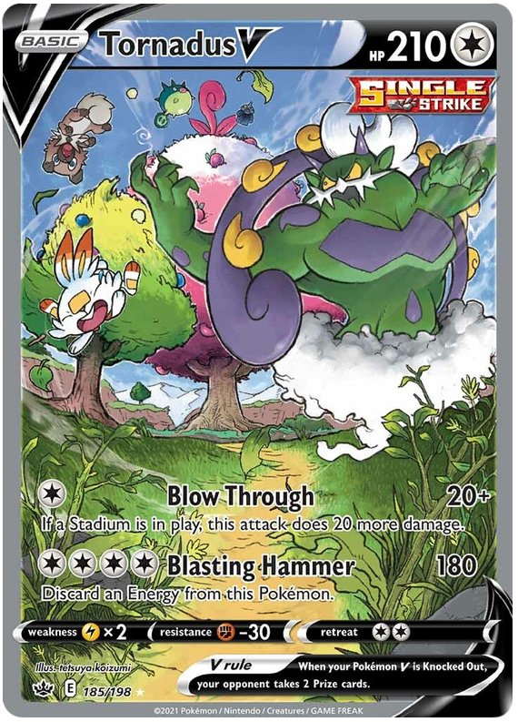 Tornadus V (185/198) [Sword & Shield: Chilling Reign] | The Time Vault CA