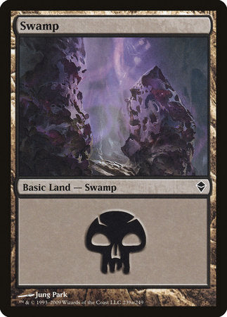 Swamp (239a) [Zendikar] | The Time Vault CA