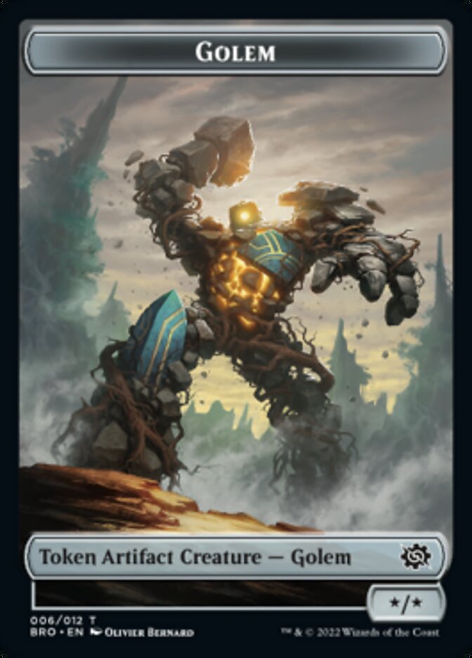 Golem Token [The Brothers' War Tokens] | The Time Vault CA