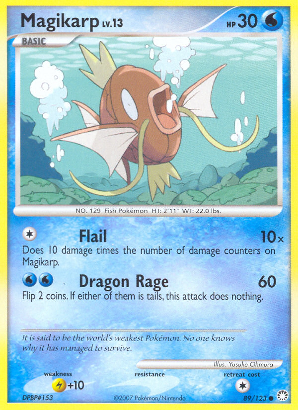 Magikarp (89/123) [Diamond & Pearl: Mysterious Treasures] | The Time Vault CA