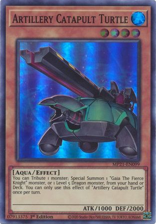 Artillery Catapult Turtle [MP21-EN099] Super Rare | The Time Vault CA