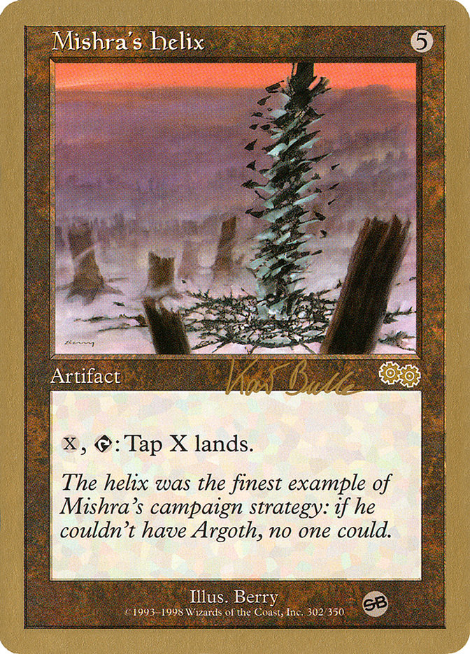 Mishra's Helix (Kai Budde) (SB) [World Championship Decks 1999] | The Time Vault CA