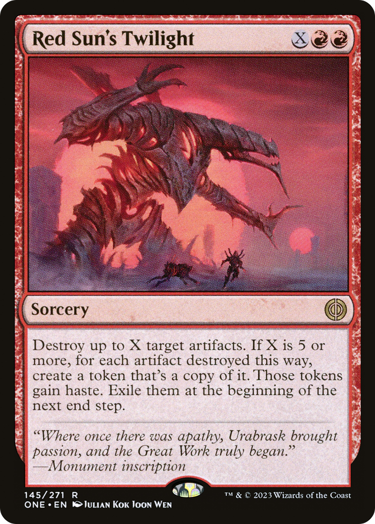 Red Sun's Twilight [Phyrexia: All Will Be One] | The Time Vault CA
