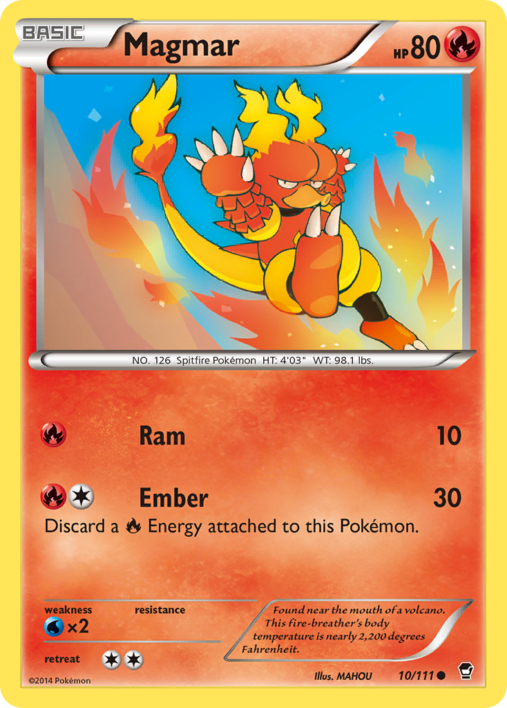 Magmar (10/111) [XY: Furious Fists] | The Time Vault CA