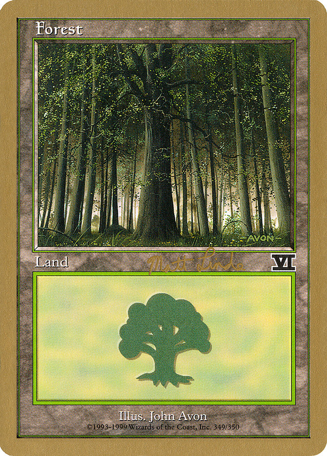 Forest (ml349) (Matt Linde) [World Championship Decks 1999] | The Time Vault CA