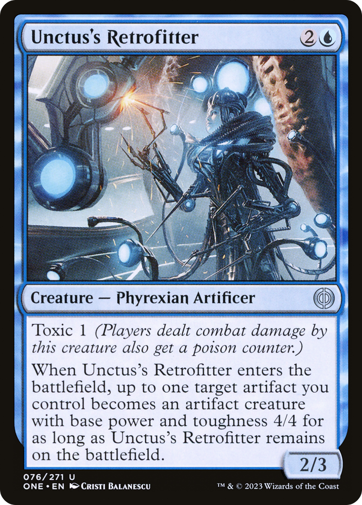 Unctus's Retrofitter [Phyrexia: All Will Be One] | The Time Vault CA