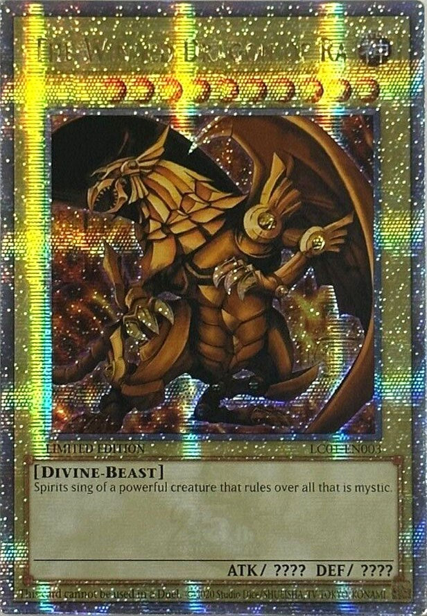 The Winged Dragon of Ra (25th Anniversary) [LC01-EN003] Quarter Century Secret Rare | The Time Vault CA