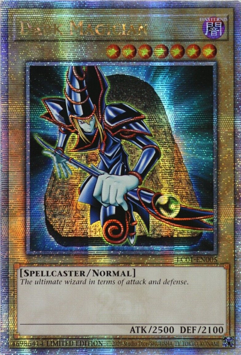 Dark Magician (25th Anniversary) [LC01-EN005] Quarter Century Secret Rare | The Time Vault CA