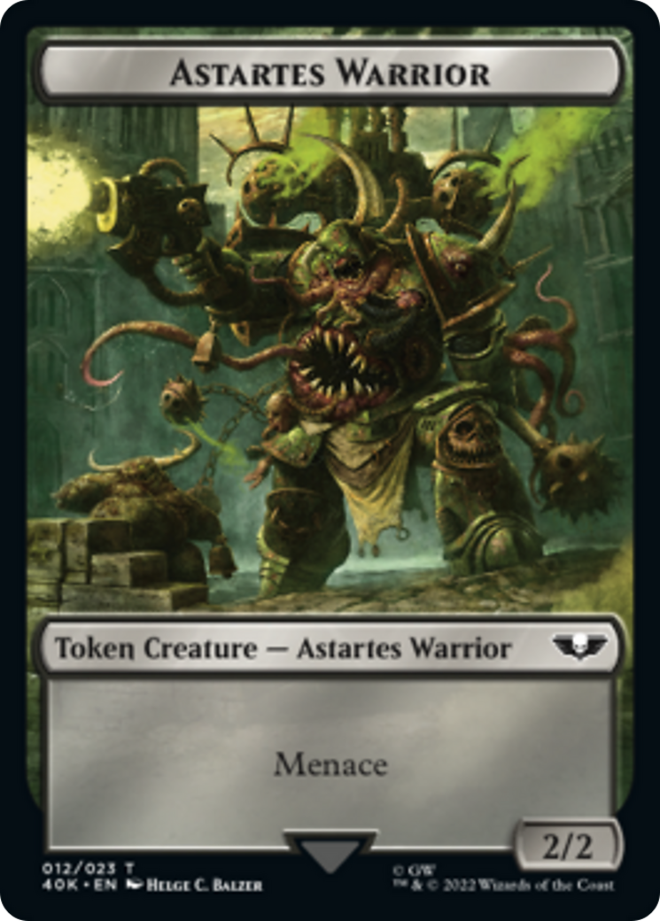 Astartes Warrior // Plaguebearer of Nurgle [Universes Beyond: Warhammer 40,000 Tokens] | The Time Vault CA