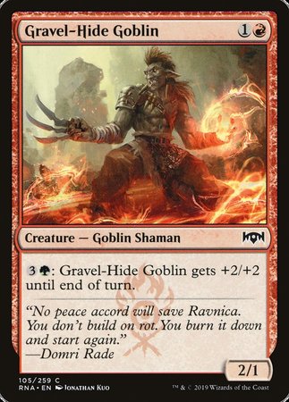 Gravel-Hide Goblin [Ravnica Allegiance] | The Time Vault CA