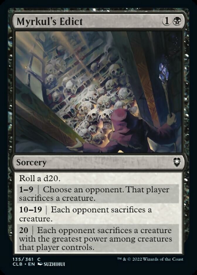 Myrkul's Edict [Commander Legends: Battle for Baldur's Gate] | The Time Vault CA