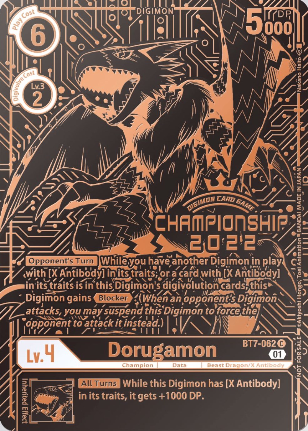 Dorugamon [BT7-062] (2022 Championship Finals 3rd Place) [Next Adventure Promos] | The Time Vault CA
