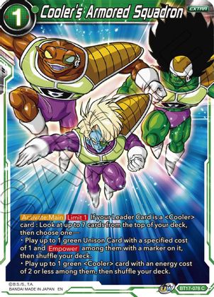 Cooler's Armored Squadron (BT17-078) [Ultimate Squad] | The Time Vault CA