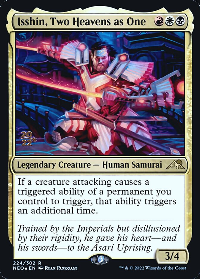 Isshin, Two Heavens as One [Kamigawa: Neon Dynasty Prerelease Promos] | The Time Vault CA