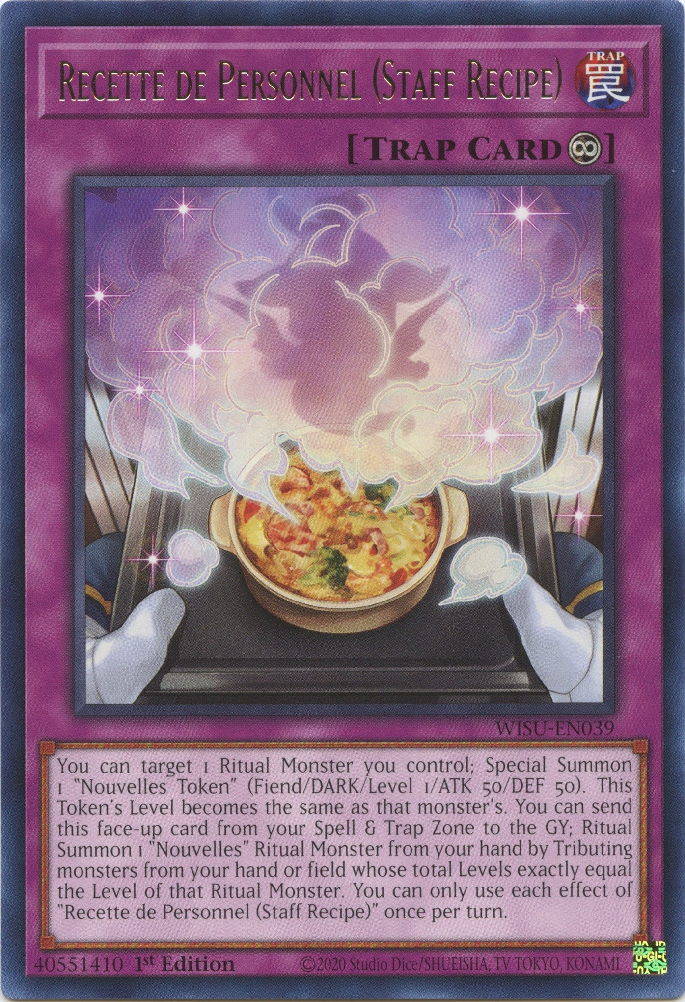 Recette de Personnel (Staff Recipe) [WISU-EN039] Rare | The Time Vault CA