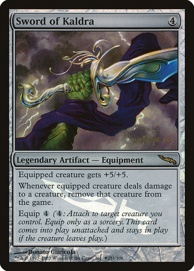 Sword of Kaldra [Mirrodin Promos] | The Time Vault CA