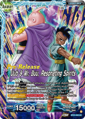 Uub // Uub & Mr. Buu, Resonating Spirits (BT21-034) [Wild Resurgence Pre-Release Cards] | The Time Vault CA