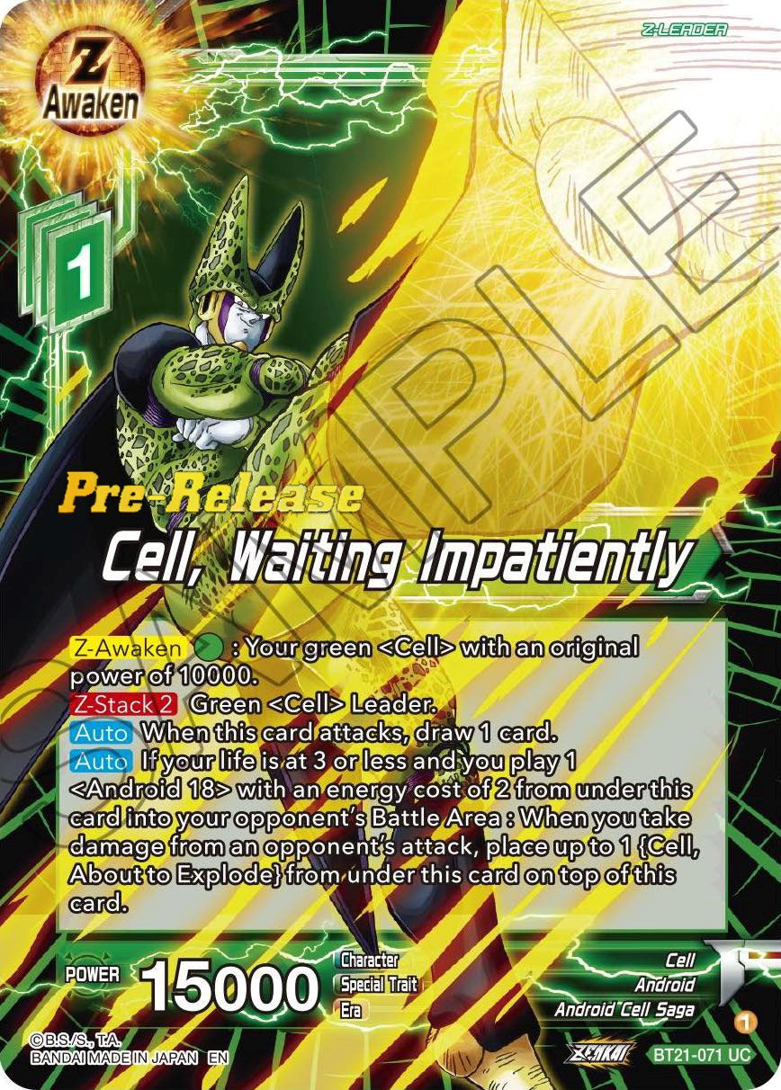 Cell, Waiting Impatiently (BT21-071) [Wild Resurgence Pre-Release Cards] | The Time Vault CA