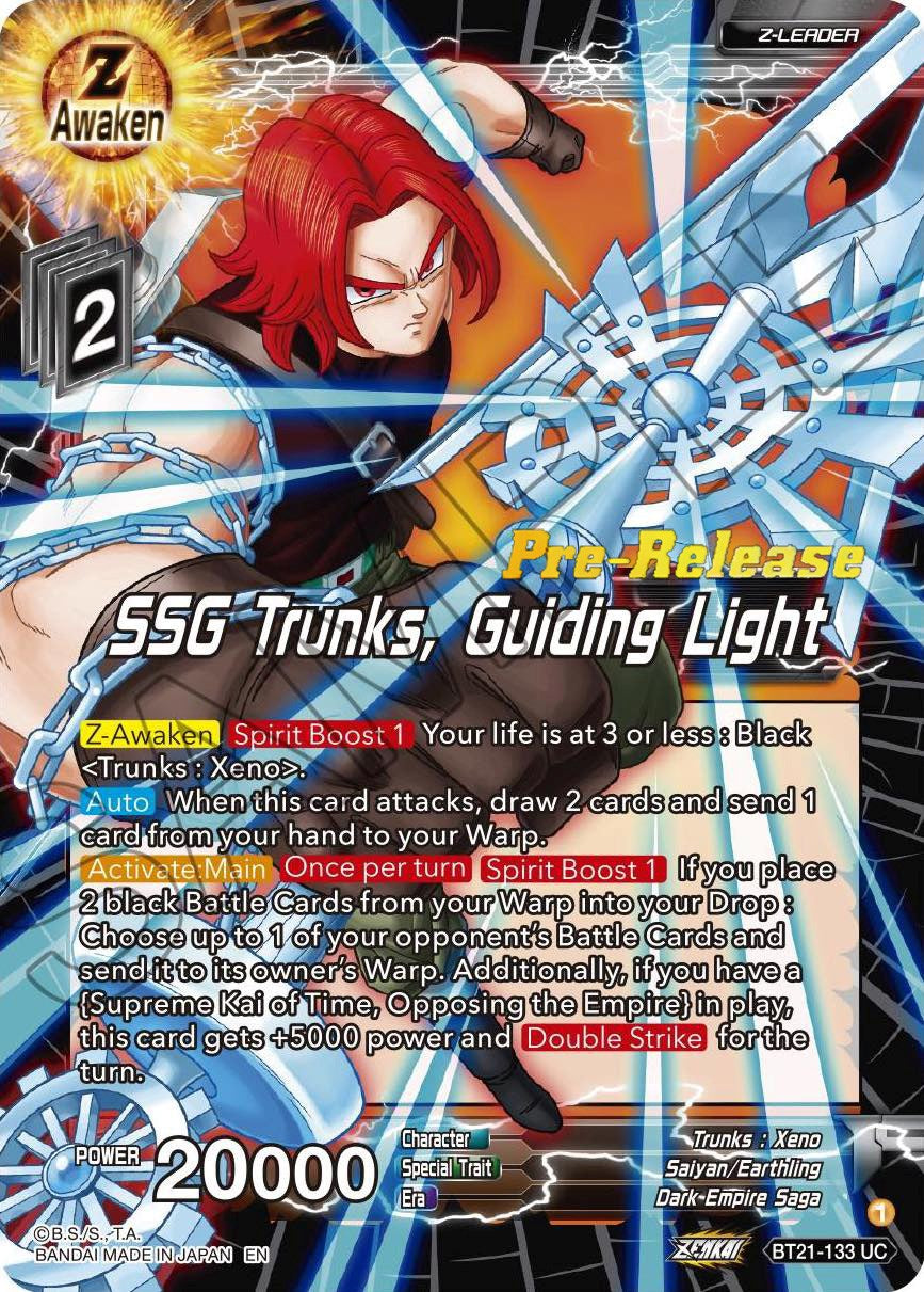 SSG Trunks, Guiding Light (BT21-133) [Wild Resurgence Pre-Release Cards] | The Time Vault CA