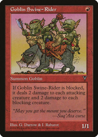 Goblin Swine-Rider [Visions] | The Time Vault CA