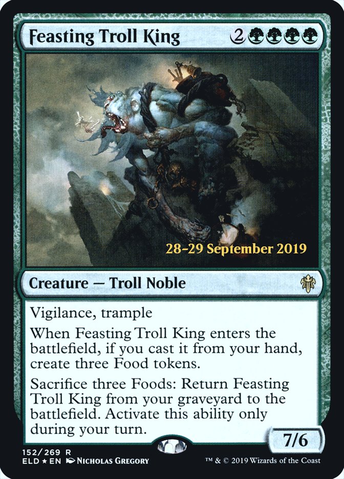 Feasting Troll King  [Throne of Eldraine Prerelease Promos] | The Time Vault CA