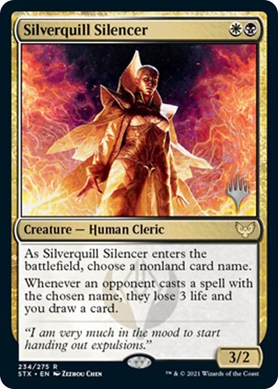 Silverquill Silencer (Promo Pack) [Strixhaven: School of Mages Promos] | The Time Vault CA