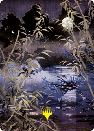 Swamp Art Card (Gold-Stamped Signature) [Kamigawa: Neon Dynasty Art Series] | The Time Vault CA