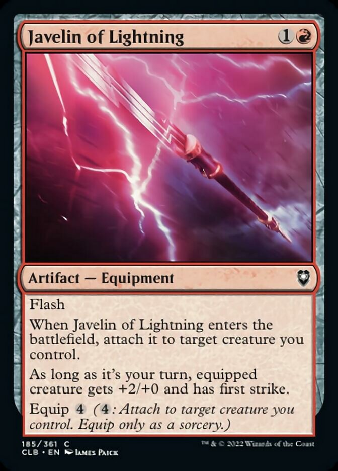 Javelin of Lightning [Commander Legends: Battle for Baldur's Gate] | The Time Vault CA