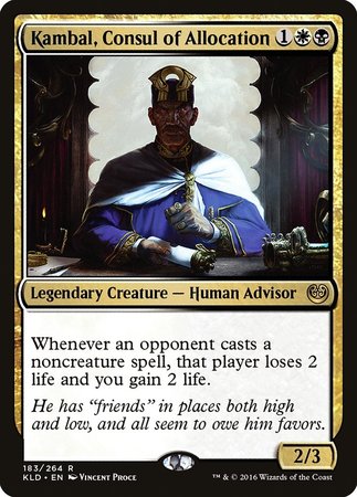 Kambal, Consul of Allocation [Kaladesh] | The Time Vault CA