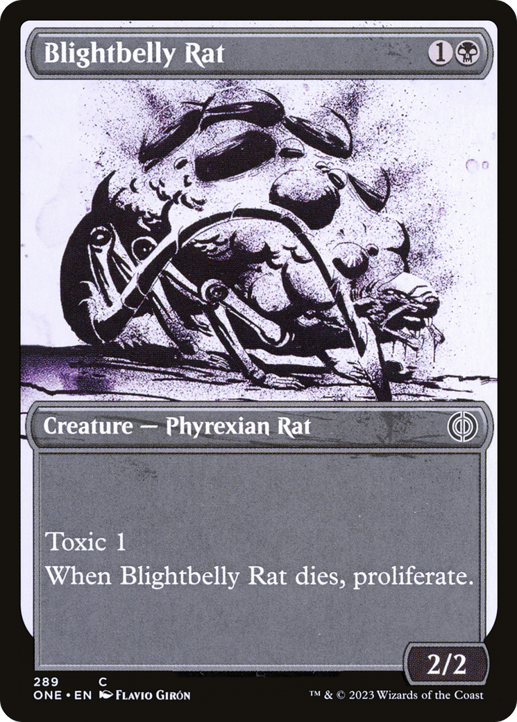 Blightbelly Rat (Showcase Ichor) [Phyrexia: All Will Be One] | The Time Vault CA