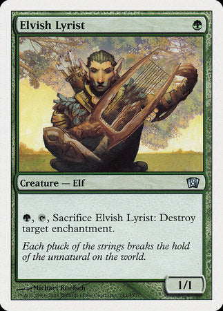 Elvish Lyrist [Eighth Edition] | The Time Vault CA