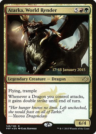 Atarka, World Render [Fate Reforged Promos] | The Time Vault CA